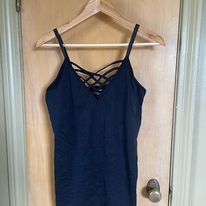Black Strappy Women's Top